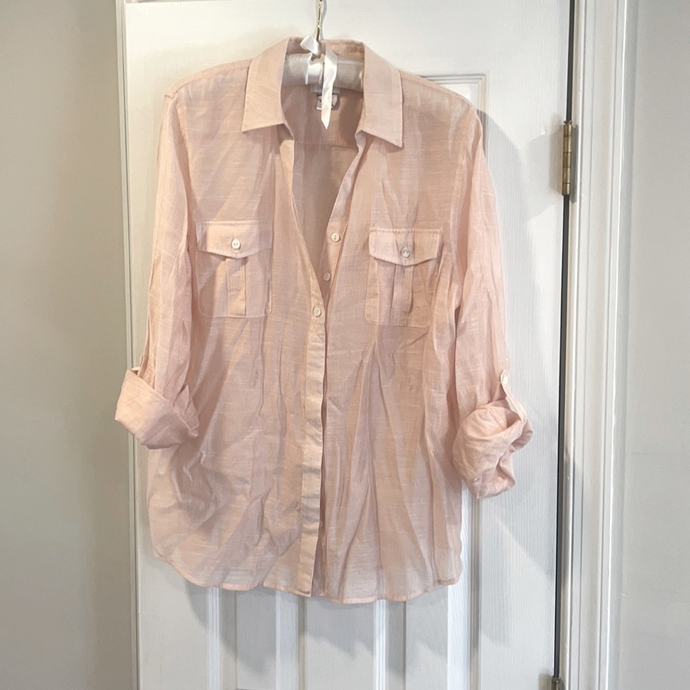 Chicos light pink light weight blouse